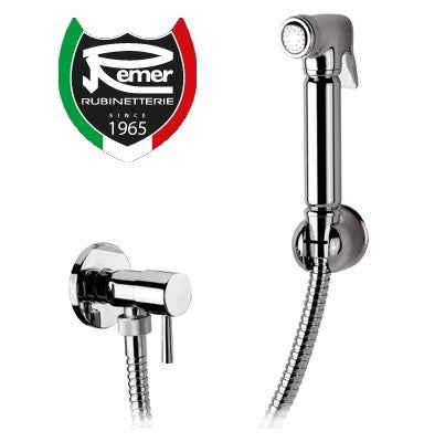 Ensemble d'hydrobrosse minimaliste RELAX entièrement en laiton chromé