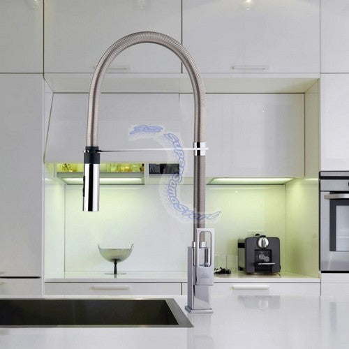 Mitigeur d'évier de cuisine professionnel Paffoni EF179 CR EFFE - 2 jets