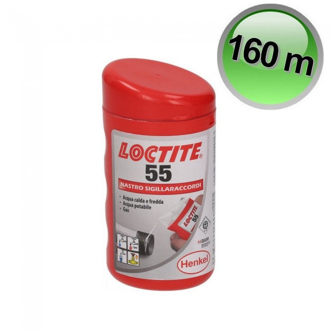 Multifilament nylon sealing tape, 160 m long LOCTITE 55 FILO
