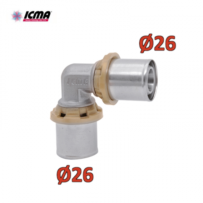 ICMA 403 - Raccord à pression double courbure 26x26 SEMPITER®