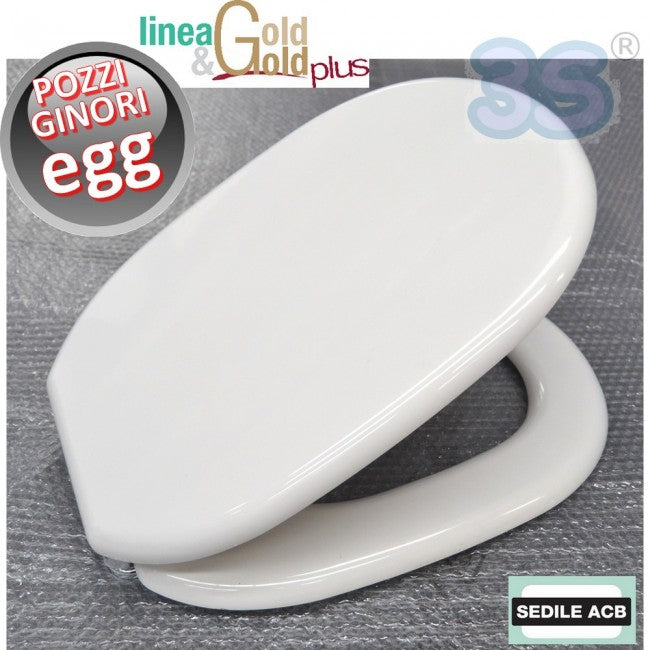 Abattant de toilettes Pozzi Ginori EGG - Gamme ACB Ercos Gold