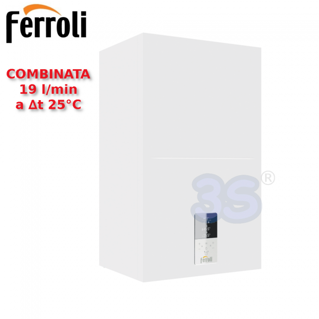 Chaudière murale à condensation BLUEHELIX HITECH RRT 34 C pour le chauffage et la production instantanée d'eau chaude sanitaire