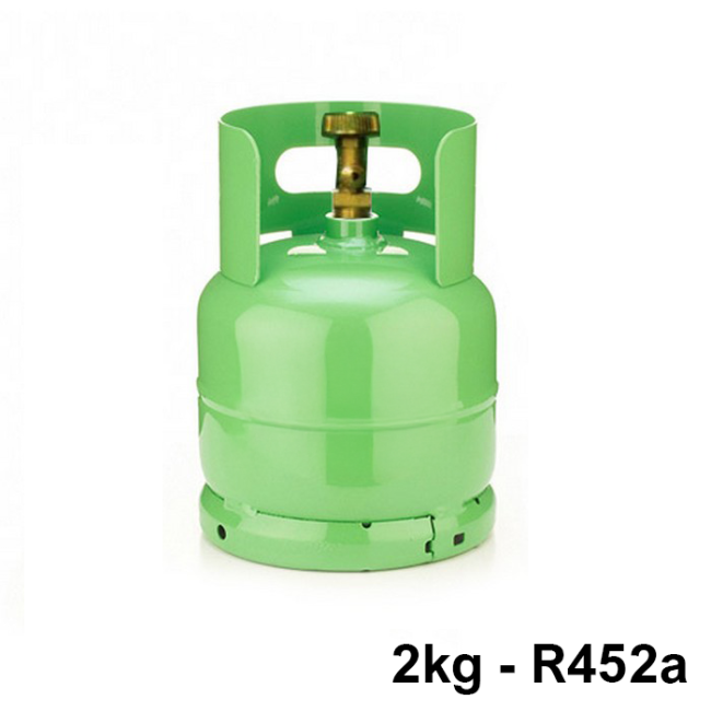 Bouteille de gaz réfrigérant R452A, 2 kg net - réfrigération
