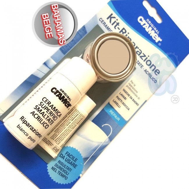 Cramer - Repair kit for ceramic sanitary ware, enameled acrylic bathtubs, BAHAMAS BEIGE