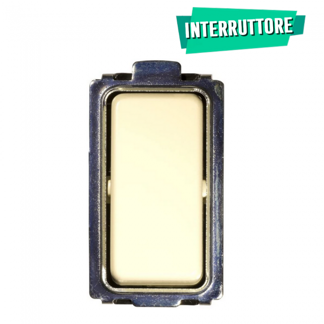 Interrupteur unipolaire 10A ivoire compatible pour Bticino Magic- Feb Elettrica