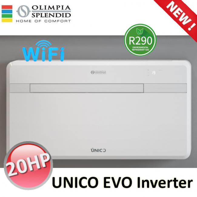 OLIMPIA UNICO EVO 20 HP PVAN without O.U. Wi-Fi integrated hot and cold