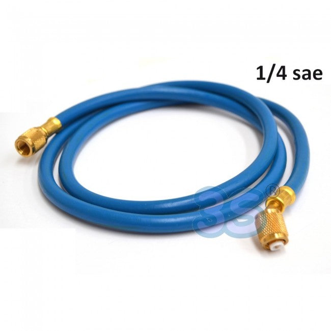 Tuyau flexible pour R22 et R407c - 1/4'' SAE, couleur bleue