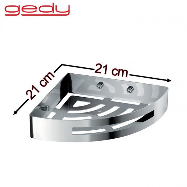 Stainless steel corner shower caddy - G-Nerva GEDY 2479