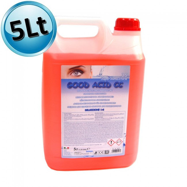 Détartrant acide pour le nettoyage des condenseurs, bidon de 5 litres à diluer - GOOD ACID COND NETTOYANT