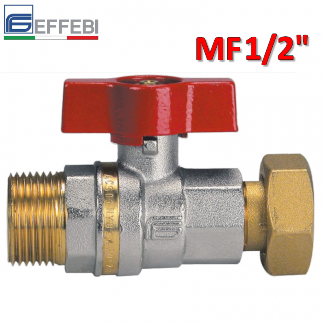 ASTER Ball Valve 1/2'' Male with 1/2'' Female Swivel