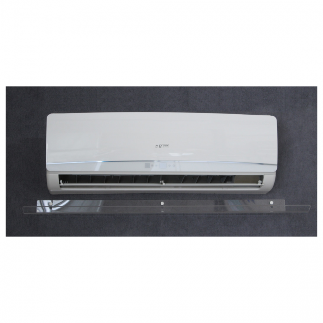 Déflecteur d'air transparent pour climatiseur split 90x31x5 (cm)