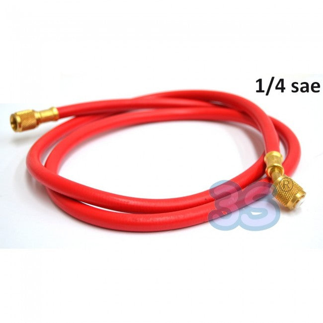 Tuyau flexible pour R22 et R407c - 1/4'' SAE, couleur rouge