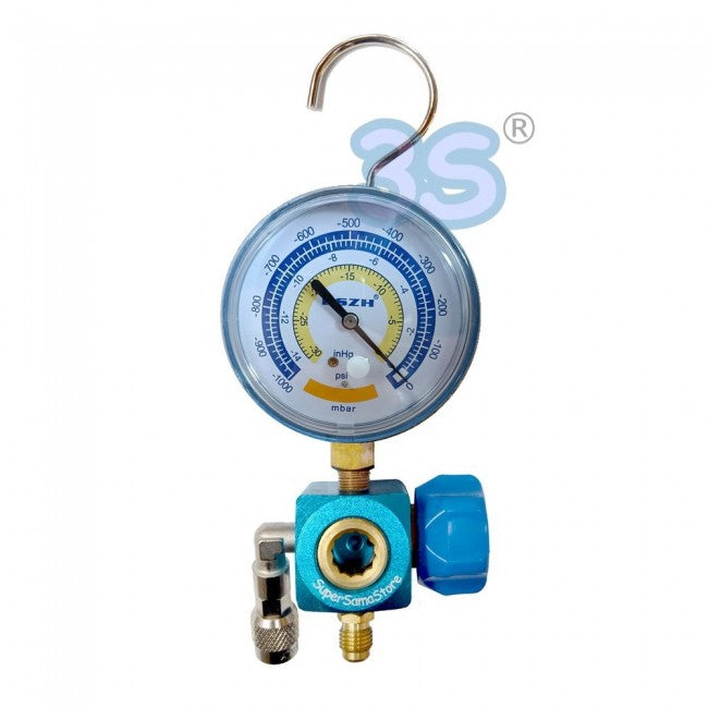Manomètre à vide avec raccord SAE 1/4" pour pompe à vide