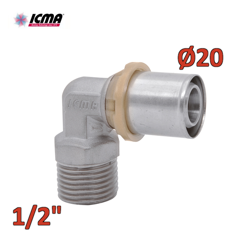 ICMA 404 - Raccord mâle coudé SEMPITER® 20x1/2''