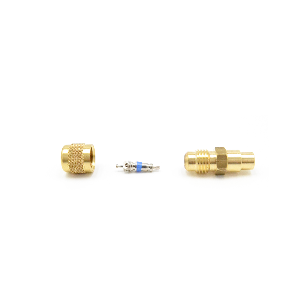 Brass Straight Connector 1/4'' SAE x Ø 6 mm ODS with Needle Valve and Cap