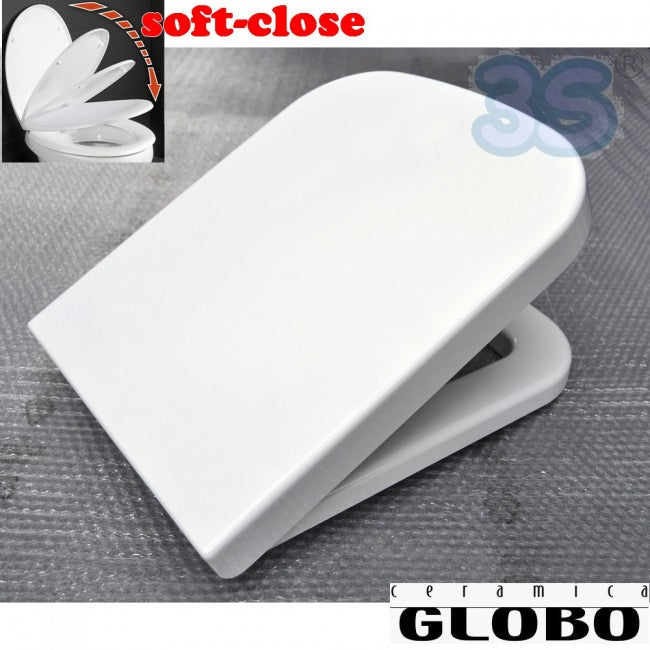 Abattant de toilette à fermeture amortie STONE 54.36 Ceramica Globo - SS020BI