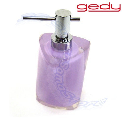 Distributeur de savon en métal de la série TWIST, couleur lilas
