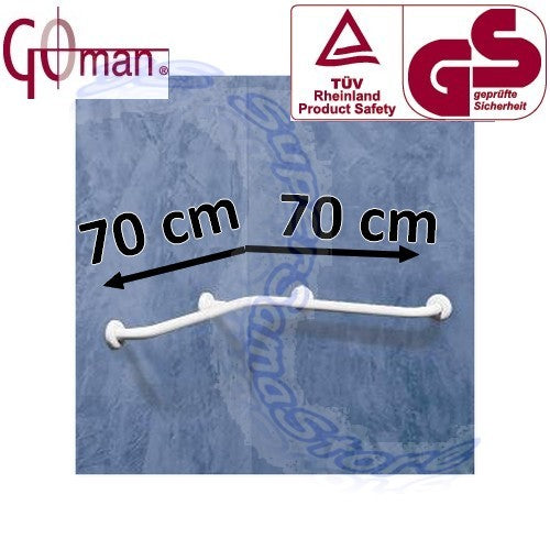 Goman 70x70 cm Safety Corner Grab Bar - Antibacterial