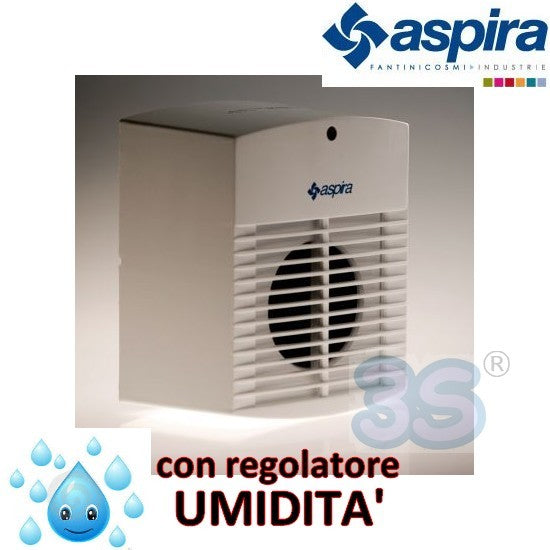 Centrifugal extractor fan AC 100HTT PLUS Aspira - with timer and humidistat - for Ø 100 mm hole