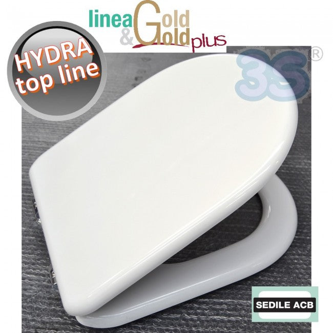 Abattant de toilette Hydra haut de gamme avec âme en bois - Gamme ACB GOLD