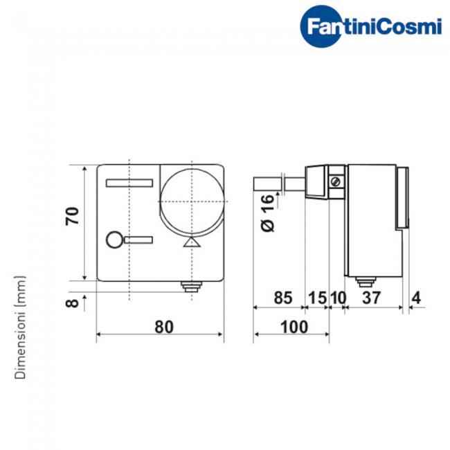 C07A3M - Positive safety and lockout dual regulating thermostat for boilers and heating systems
