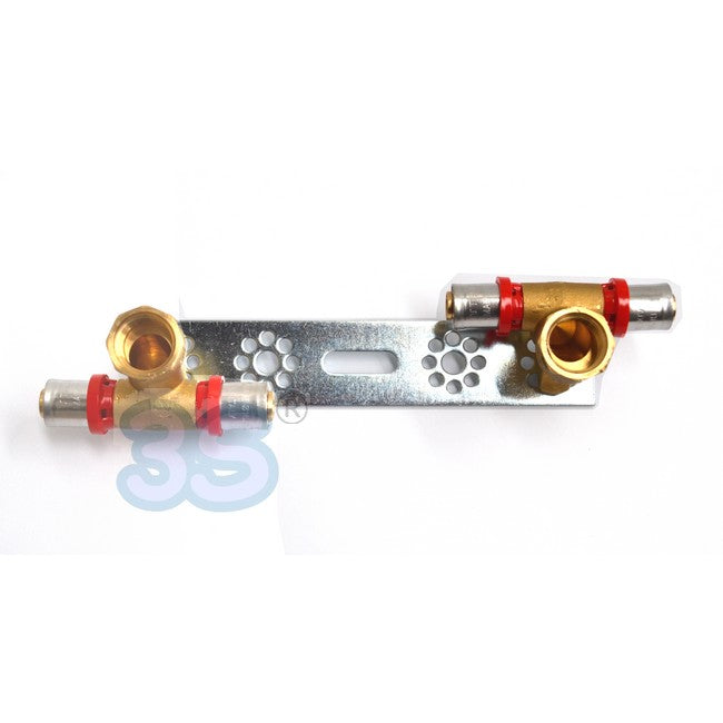Support déporté et raccords pour lavabo et bidet Ø 16 - multicouche à emboîter