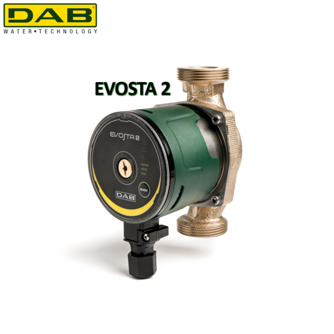 Circulateur à rotor pour eau, raccords 1'' - 1''1/2", DAB EVOSTA 2 40-70/150 SAN