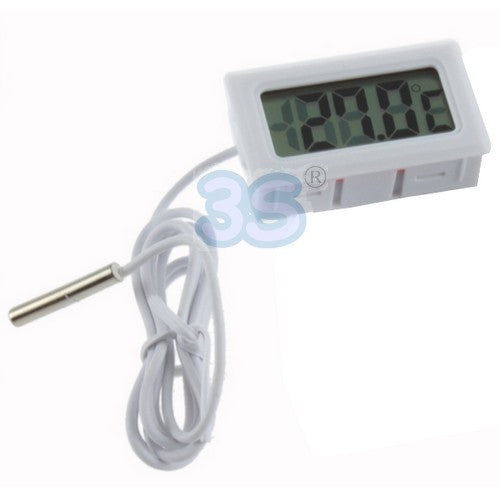 Thermomètre numérique avec sonde filaire de 100 cm - plage de mesure : -50 °C à +70 °C
