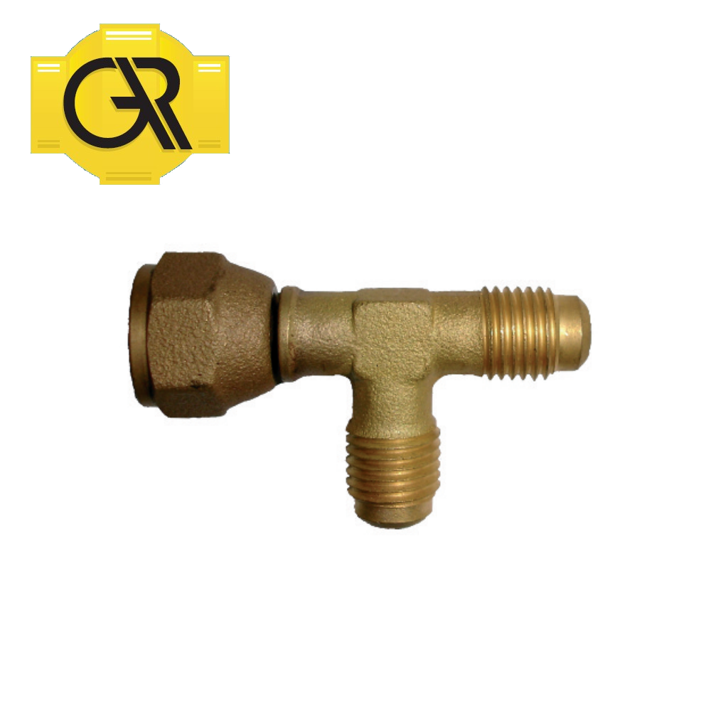 TEE T fitting with 1/4'' sae swivel nut - GAR