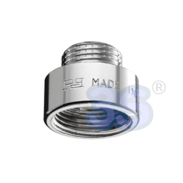 Rallonge mâle/femelle 3/8'' en laiton chromé - Longueur 40 mm