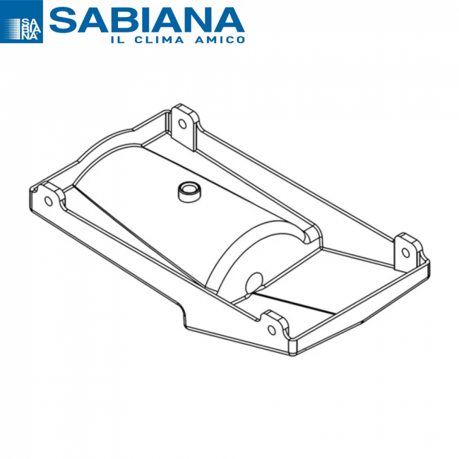 Sabiana Bac de récupération des condensats supplémentaire pour versions verticales des séries CRC / CRC-ECM / CRT-ECM, version MV-MVB-IV