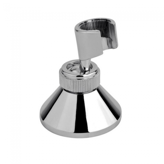 Support pivotant pour pommeau de douche conique de baignoire