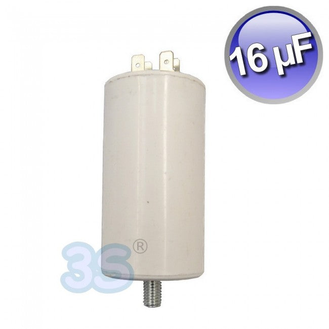Condensateur de fonctionnement universel 16 µF - 440 Vca - 50/60 Hz