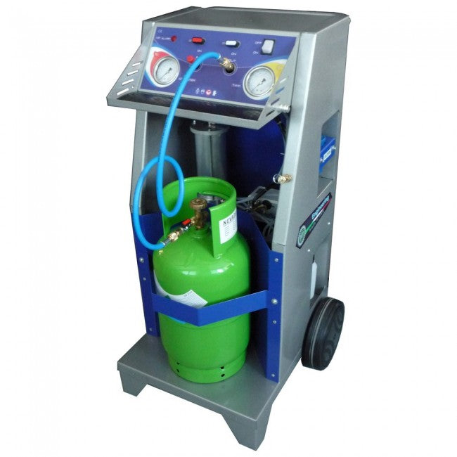 Unité de récupération de gaz réfrigérant R134A/R1234YF sur roues avec séparateur d'huile