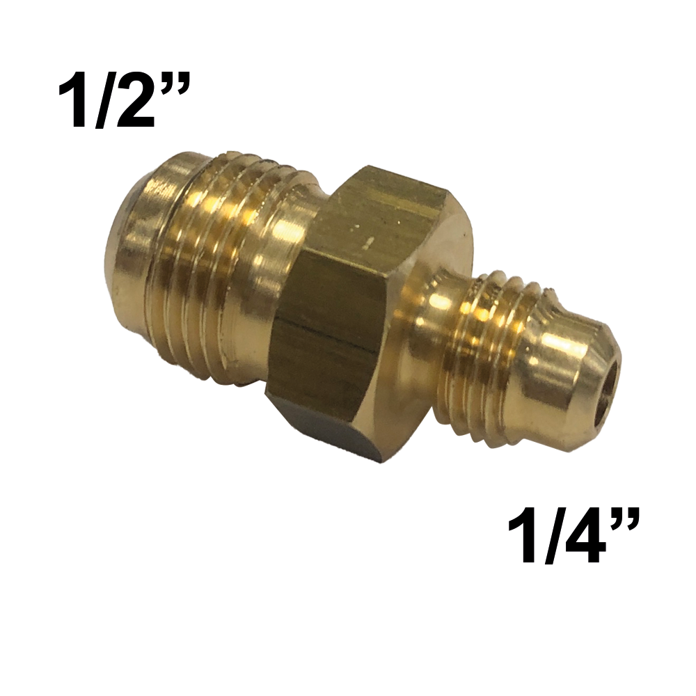 Reduced nipple SAE 1/4" x 1/2" male - male fitting