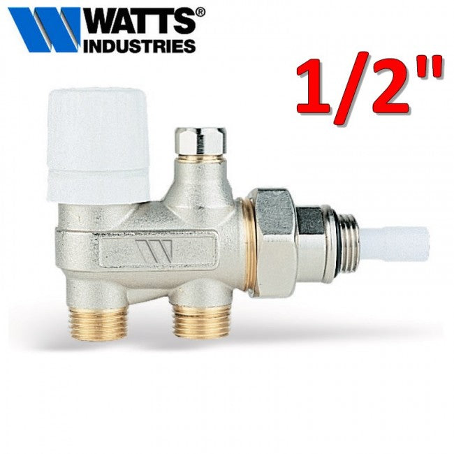 Robinet thermostatique de radiateur 1/2'' à 4 voies pour systèmes monotubes WATTS