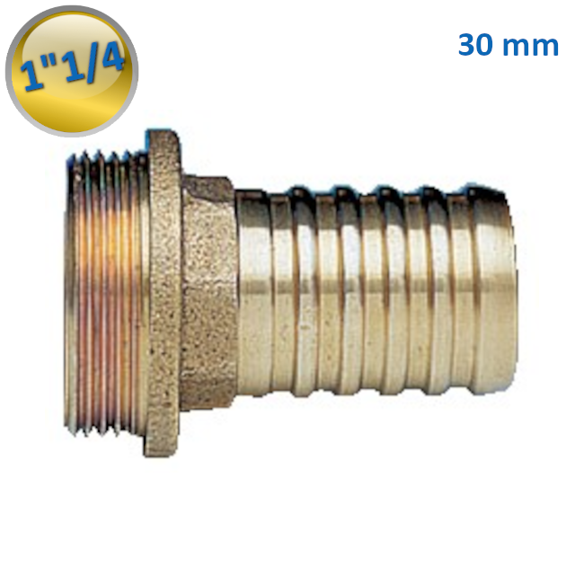 H0523 - Raccord de tuyau de type Roma 1''1/4 x 30 mm, sablé. - Enolgas