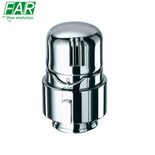 1827 - Commande thermostatique CHROME avec capteur de liquide intégré - FAR