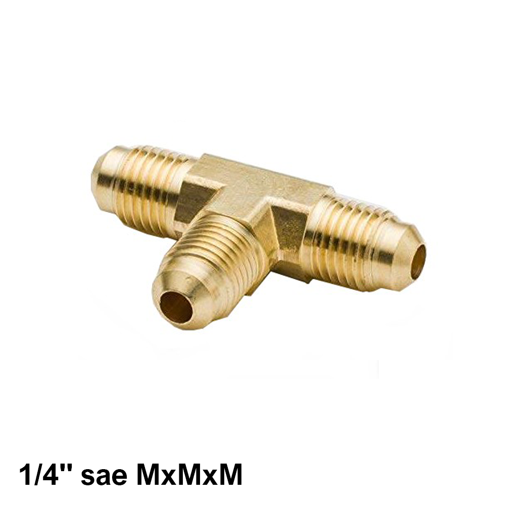 T-fitting 1/4" SAE male - male - male - male