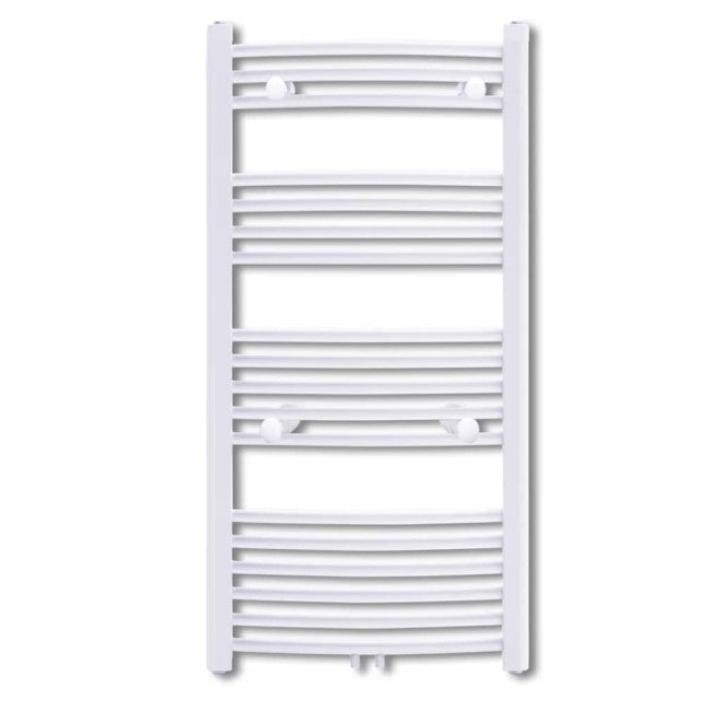 TEKNO Ercos curved white towel rail 180x60 cm wheelbase 55