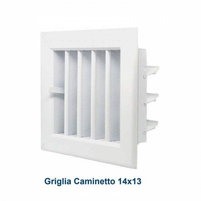 14x13cm white adjustable air vent for chimney with damper
