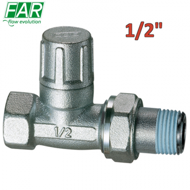 1400 - Support droit 1/2'' pour raccord de tuyau en fer - FAR