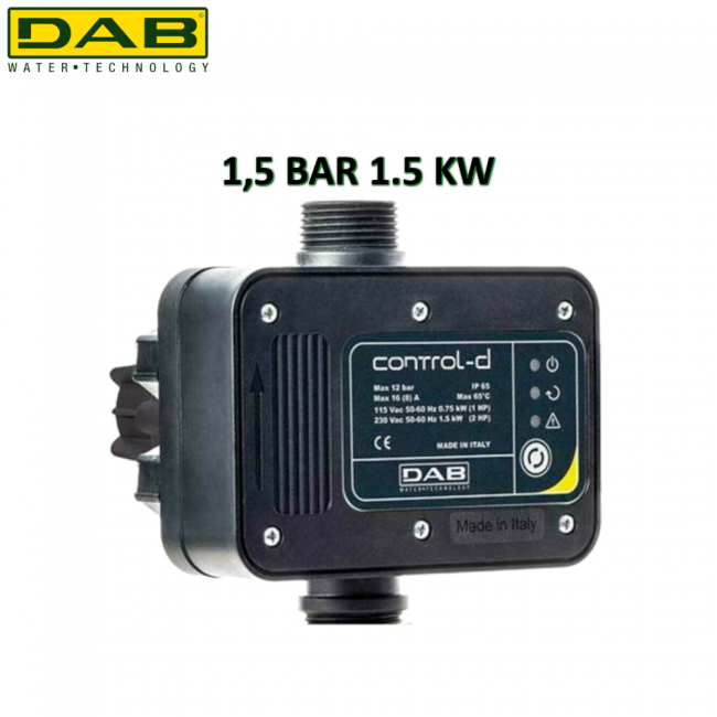 CONTRÔLE - D 1,5 BAR 1,5 KW Dispositif de contrôle et de surveillance de pompe électrique - DAB 60180508