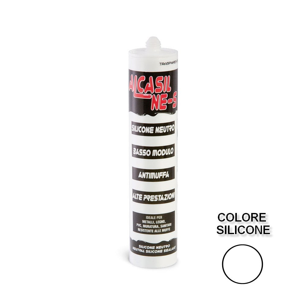 ALCASIL NE-S - Silicone alcoolique monocomposant, à faible module, neutre, couleur Blanc