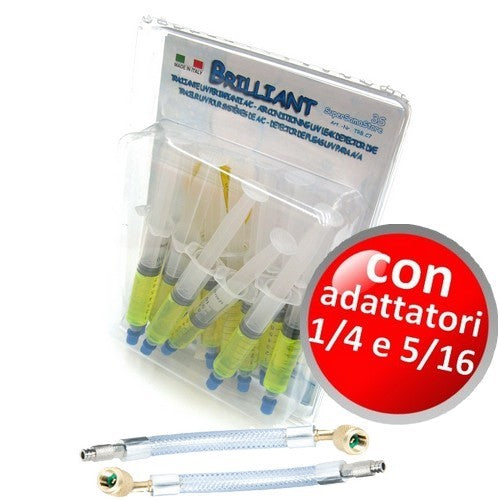 Colorant UV BRILLIANT, 12 cartouches de 7,5 ml + adaptateurs
