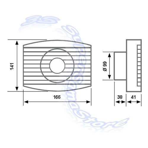 Helical extractor fan with TIMER - ASPIRSIMPLEX 10/4'' T ASPIRA Fantini for hole Ø 100 mm