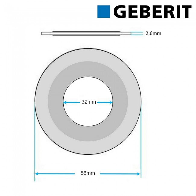 Joint de cloche Ø 58 mm x 32 mm - Geberit 816.179.00.1