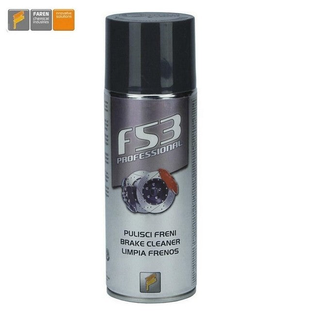 Nettoyant freins professionnel Faren F53 en spray, flacon de 400 ml
