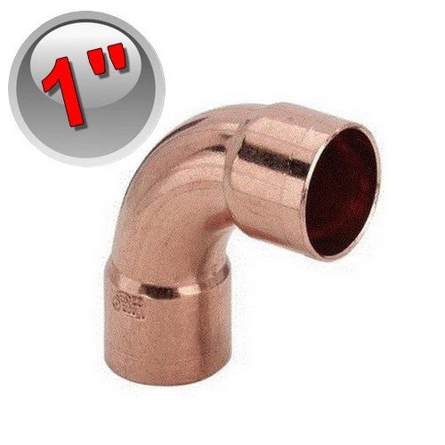 Copper soldering elbow 90° FF 1'' - 25.4 mm