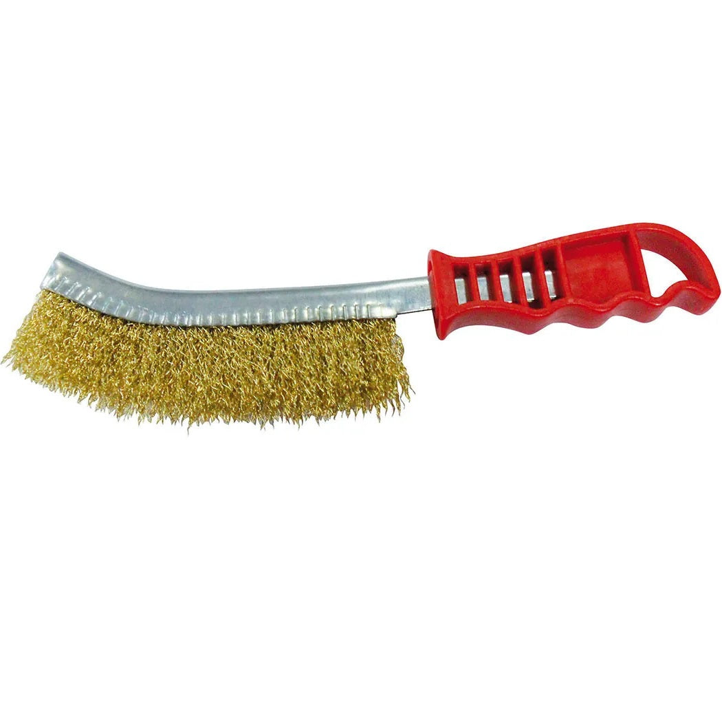 Brosse en acier courbée pour fer